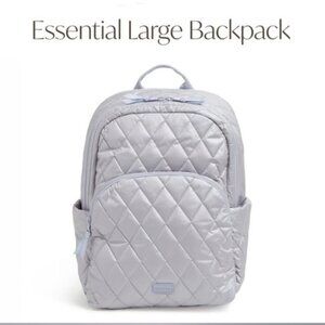 NWT Vera Bradley Large Capacity  MultiPocket Laptop Backpack Lavender Pearl